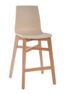 כסא בר עץ פלסטיק ניס מט 03
